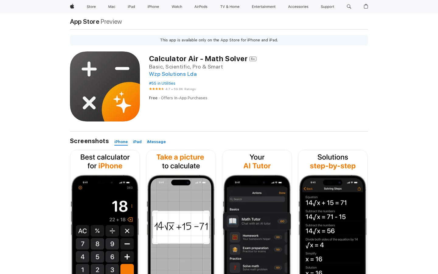 Calculator Air