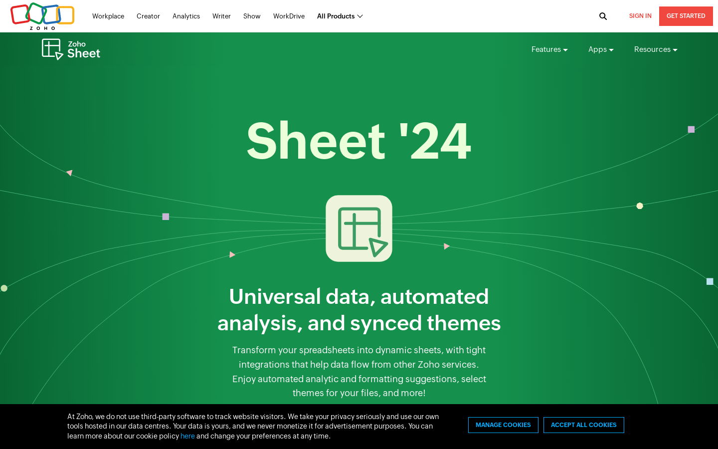 Zoho Sheet