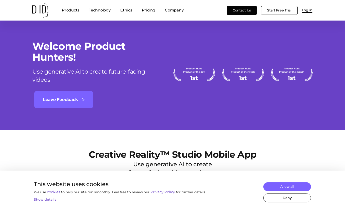D-ID Creative Reality