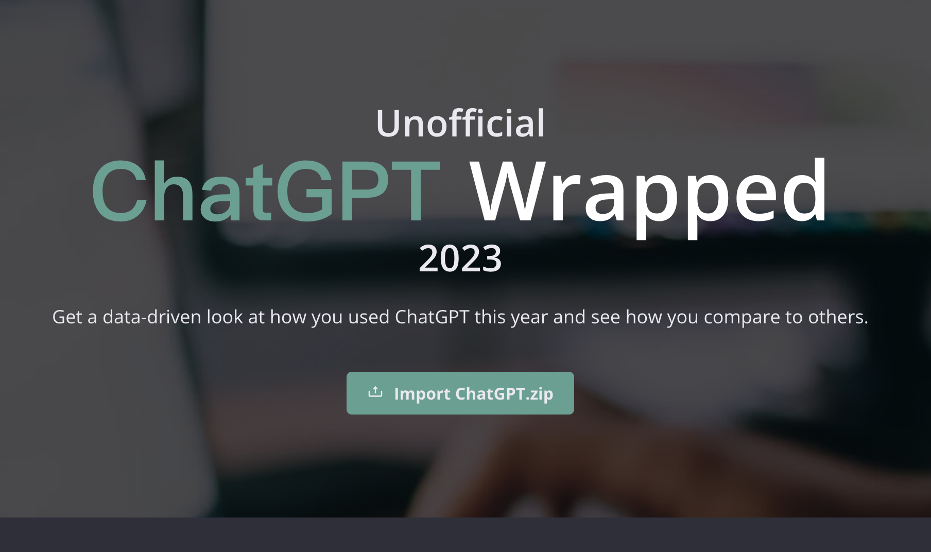 ChatGPT Wrapped 2023