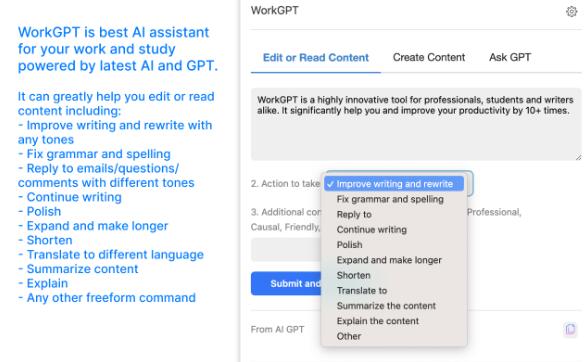 WorkGPT - GPT for Work